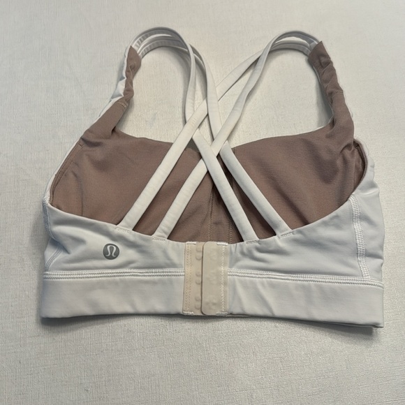 2. Lululemon Energy Bra Adjustable *Medium Support, B–D Cups White - Picture 3 of 4
